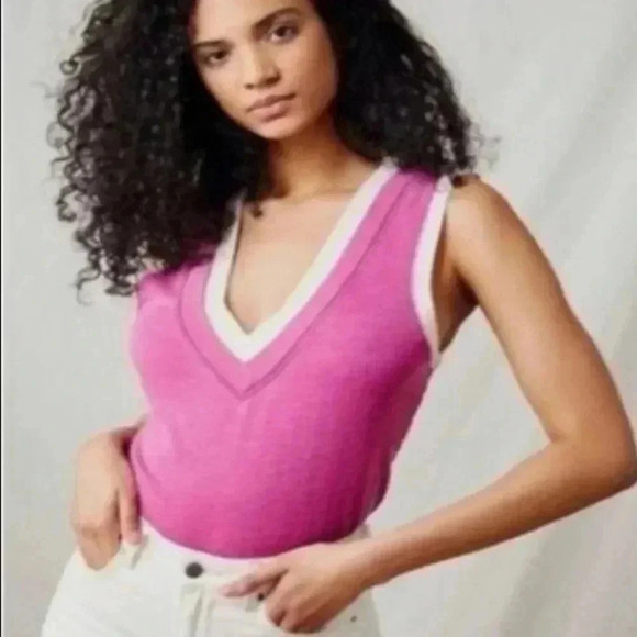 🆕Free People Intimately Cozy Cool Girl Tank Bodysuit Pink Dragon Fruit S🆕 - Picture 2 of 16